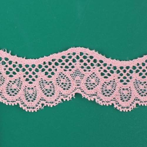 HSTWODE 10 Yards 3.1cm Breite Elastizität Spitzenborte Spitzenband Spitzenbordüre Zierband Spitze Blume Borte für zum Nähen Kleidung (2#) von HSTWODE