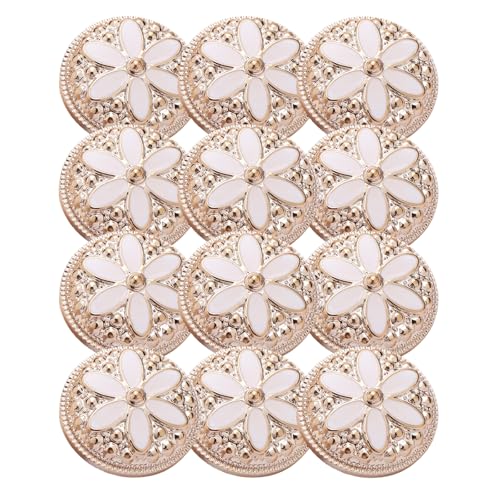 HSTWODE 12 Stück Rundknöpfe mit hohem Schaft für Damenmäntel, Jacken, Cardigans und Strickwaren, 18/21/25 mm (15#, 25mm) von HSTWODE