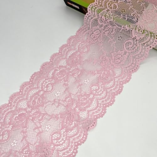 HSTWODE 15cm x5 yards/10 yards Elastizität Spitzenband Spitzenbordüre Spitzenborte Zierband Dekoband Spitzen Borten Bänder zum Nähen,DIY Basteln (10#, 10 yards) von HSTWODE