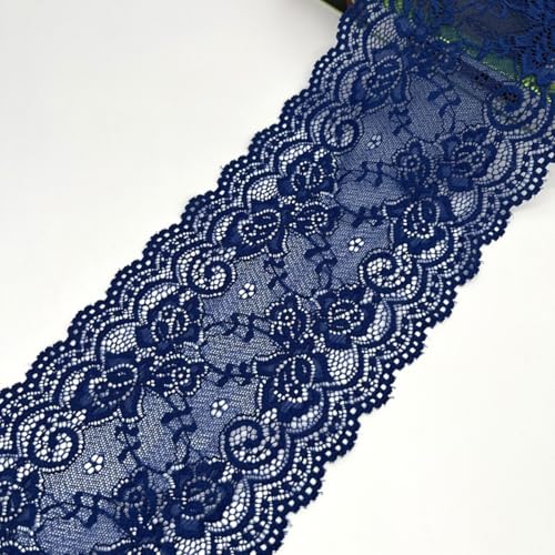 HSTWODE 15cm x5 yards/10 yards Elastizität Spitzenband Spitzenbordüre Spitzenborte Zierband Dekoband Spitzen Borten Bänder zum Nähen,DIY Basteln (26#, 10 yards) von HSTWODE