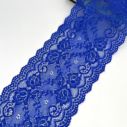 HSTWODE 15cm x5 yards/10 yards Elastizität Spitzenband Spitzenbordüre Spitzenborte Zierband Dekoband Spitzen Borten Bänder zum Nähen,DIY Basteln (28#, 10 yards) von HSTWODE