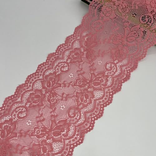 HSTWODE 15cm x5 yards/10 yards Elastizität Spitzenband Spitzenbordüre Spitzenborte Zierband Dekoband Spitzen Borten Bänder zum Nähen,DIY Basteln (29#, 10 yards) von HSTWODE