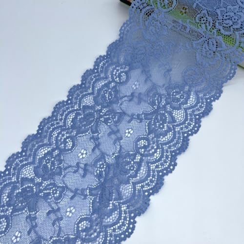 HSTWODE 15cm x5 yards/10 yards Elastizität Spitzenband Spitzenbordüre Spitzenborte Zierband Dekoband Spitzen Borten Bänder zum Nähen,DIY Basteln (3#, 10 yards) von HSTWODE