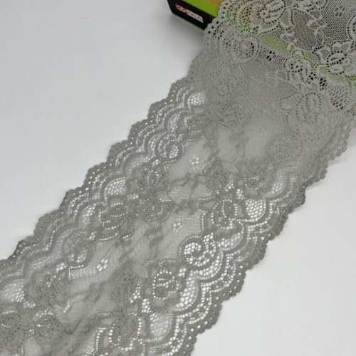 HSTWODE 15cm x5 yards/10 yards Elastizität Spitzenband Spitzenbordüre Spitzenborte Zierband Dekoband Spitzen Borten Bänder zum Nähen,DIY Basteln (6#, 10 yards) von HSTWODE