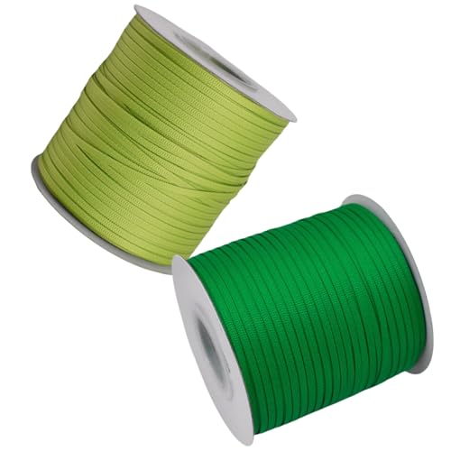 HSTWODE 2 Rollen Satinband Geschenkband (3mm x 640m) – Geschenkverpackung, Dekoration & Basteln | Schleifenband, Stoffband für Hochzeit, Weihnachten | Farbauswahl Geburtstag (4#) von HSTWODE