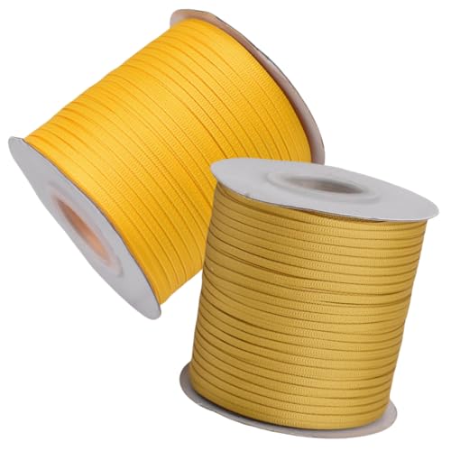 HSTWODE 2 Rollen Satinband Geschenkband (3mm x 640m) – Geschenkverpackung, Dekoration & Basteln | Schleifenband, Stoffband für Hochzeit, Weihnachten | Farbauswahl Geburtstag (7#) von HSTWODE