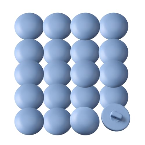 HSTWODE 20 Stück 20/23mm Knopf Konfektion Set aus Harz, Schwarz für Blazer, Wollmantel, Sakko,Cardigan, Mäntel und DIY Nähen – Langlebig & Umweltschonend (Blau, 23mm) von HSTWODE