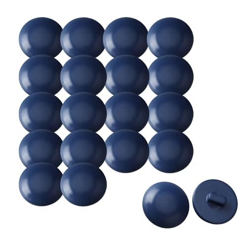 HSTWODE 20 Stück 20/23mm Knopf Konfektion Set aus Harz, Schwarz für Blazer, Wollmantel, Sakko,Cardigan, Mäntel und DIY Nähen – Langlebig & Umweltschonend (Marineblau, 23mm) von HSTWODE