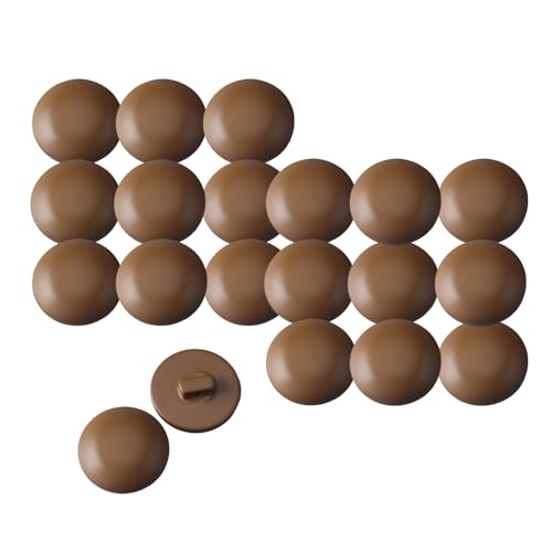 HSTWODE 20 Stück 25/28mm Knopf Konfektion Set aus Harz, Schwarz für Blazer, Wollmantel, Mäntel und DIY Nähen, Sakko,Cardigan – Langlebig & Umweltschonend (Braun, 28nn) von HSTWODE