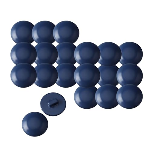 HSTWODE 20 Stück 25/28mm Knopf Konfektion Set aus Harz, Schwarz für Blazer, Wollmantel, Mäntel und DIY Nähen, Sakko,Cardigan – Langlebig & Umweltschonend (Marineblau, 28nn) von HSTWODE