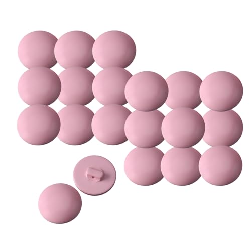HSTWODE 20 Stück 25/28mm Knopf Konfektion Set aus Harz, Schwarz für Blazer, Wollmantel, Mäntel und DIY Nähen, Sakko,Cardigan – Langlebig & Umweltschonend (Rosa, 28nn) von HSTWODE