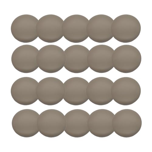 HSTWODE 20 Stück Bunte Groß Knöpfe, Matte Resin Knöpfe Pilz Form, 20/22mm, Für Windjacke, Dekoration​, DIY Handwerk Kinderkleidung, Mantel (Grau, 22mm) von HSTWODE