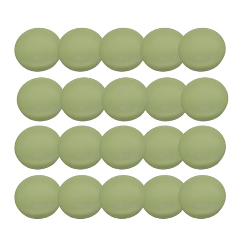 HSTWODE 20 Stück Bunte Groß Knöpfe, Matte Resin Knöpfe Pilz Form, 20/22mm, Für Windjacke, Dekoration​, DIY Handwerk Kinderkleidung, Mantel (Grün, 22mm) von HSTWODE