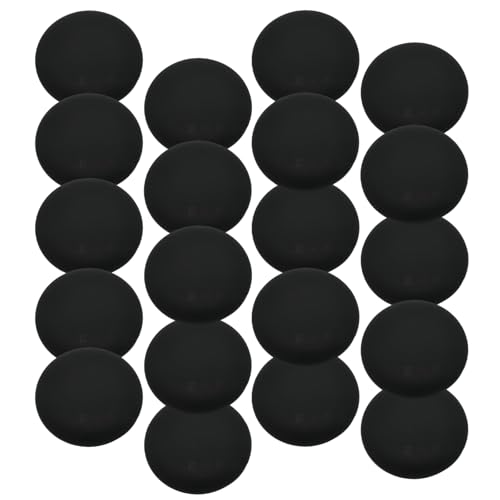 HSTWODE 20 Stück Bunte Groß Knöpfe, Matte Resin Knöpfe Pilz Form, 25/28mm, Für Windjacke, Dekoration​, Kinderkleidung, Mantel, DIY Handwerk (Schwarz, 28mm) von HSTWODE