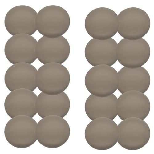 HSTWODE 20 Stück Farbige Harz-Spraymatte Knöpfe, Matte Resin Knöpfe Pilz Form, 15/18mm, Für Kinderkleidung, Mantel, Windjacke, Dekoration​, DIY Handwerk (Grau, 18mm) von HSTWODE