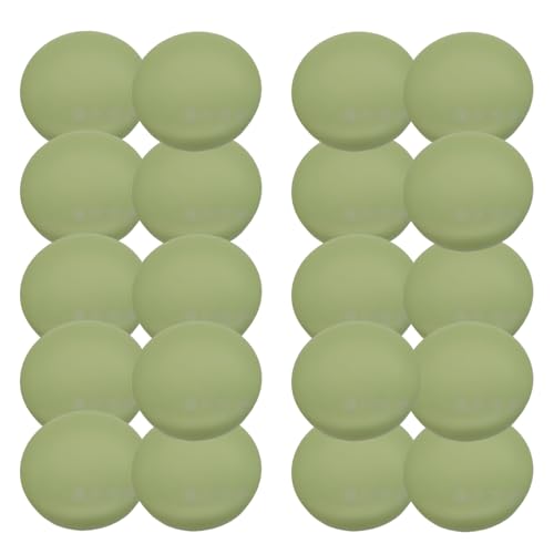 HSTWODE 20 Stück Farbige Harz-Spraymatte Knöpfe, Matte Resin Knöpfe Pilz Form, 15/18mm, Für Kinderkleidung, Mantel, Windjacke, Dekoration​, DIY Handwerk (Grün, 18mm) von HSTWODE