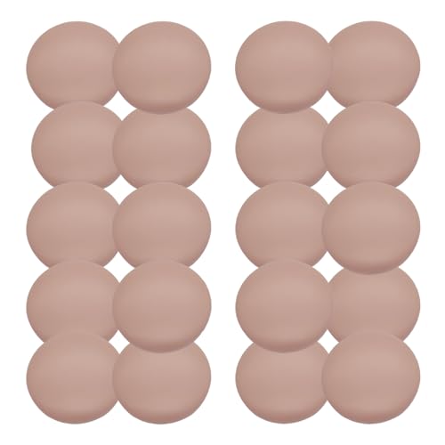 HSTWODE 20 Stück Farbige Harz-Spraymatte Knöpfe, Matte Resin Knöpfe Pilz Form, 15/18mm, Für Kinderkleidung, Mantel, Windjacke, Dekoration​, DIY Handwerk (Rosa, 15mm) von HSTWODE