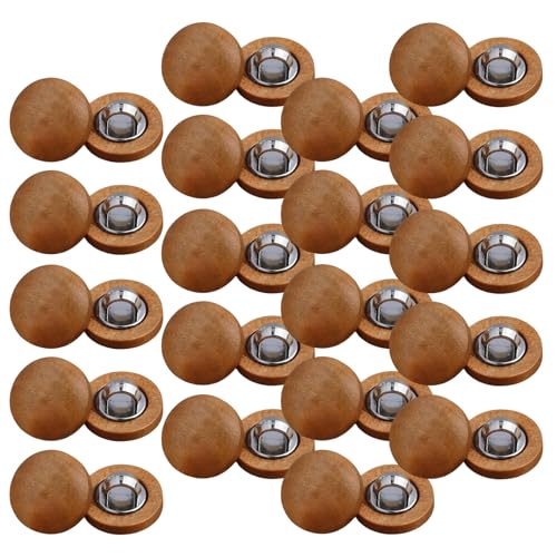 HSTWODE 20 Stück Natürliche Holzknöpfe 15mm - Rundknöpfe DIY Nähen & Upcycling - für Pullover, Strickjacken, Blusen, Ärmel (5#, 15mm) von HSTWODE