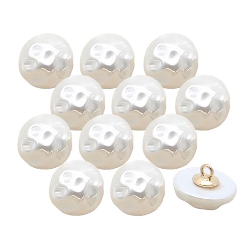 HSTWODE 20 Stück Plastic Irregular Buttons | 12mm | für Blusen, Kleider, Cardigans, Webstoff-Knöpfe in Verschiedenen Farben (Kreis) von HSTWODE