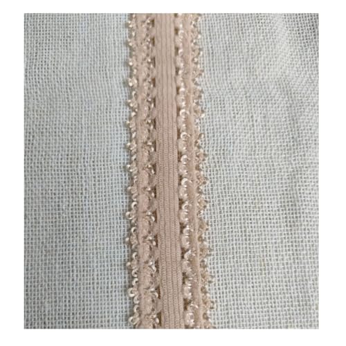 HSTWODE 20 Yard Spandex Spitzenband 9 Farben Rüschen Elastische Stirnbänder Unterwäsche Elastischer Rand Stretch Farbige Elastische Spitzenborte Zum Nähen von Haargummi Dessous (Aprikose) von HSTWODE
