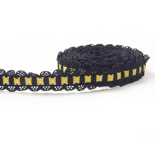 HSTWODE 5m 1.5cm Vintage-Blumen-Spitzenbandbesatz,Spitze Borte Gummiband Woven Ribbon Kleidung Gürtel Stoff DIY (13#) von HSTWODE