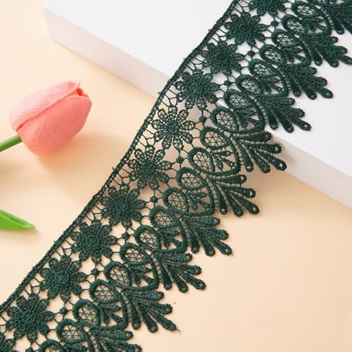 HSTWODE 8.5cm Breite 15 yards lang Europa Chips Muster Inelastische Stickerei Spitzenbesatz, Vorhang Tischdecke Slipcover Braut Selbermachen-Kleidung/Zubehör (11#) von HSTWODE