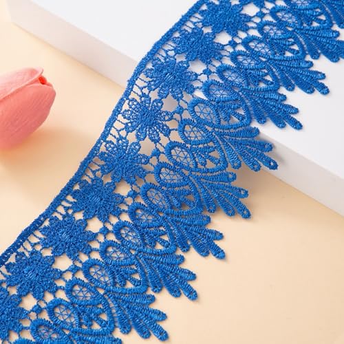 HSTWODE 8.5cm Breite 15 yards lang Europa Chips Muster Inelastische Stickerei Spitzenbesatz, Vorhang Tischdecke Slipcover Braut Selbermachen-Kleidung/Zubehör (14#) von HSTWODE