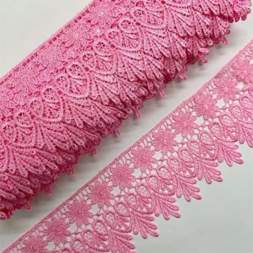 HSTWODE 8.5cm Breite 15 yards lang Europa Chips Muster Inelastische Stickerei Spitzenbesatz, Vorhang Tischdecke Slipcover Braut Selbermachen-Kleidung/Zubehör (26#) von HSTWODE