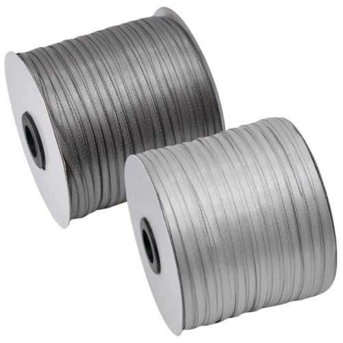 HSTWODE Geschenkband Set 2 Rollen (3mm x 457m) - Hochzeitsdekoration, Geburtstagsband für Ballons, Geschenkanhänger | Floristenzubehör, Partyzubehör, Weihnachtsdekoration (2#) von HSTWODE
