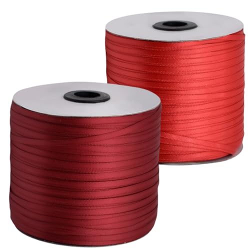 HSTWODE Geschenkband Set 2 Rollen (3mm x 457m) - Hochzeitsdekoration, Geburtstagsband für Ballons, Geschenkanhänger | Floristenzubehör, Partyzubehör, Weihnachtsdekoration (7#) von HSTWODE