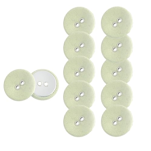 HSTWODE HSTWODE 12 Stück Bunte 2-Loch Knöpfe – 12.5mm Runde Stoffknöpfe für Hemden, Blazer, Mäntel & Windjacken | Ideal für Handwerk, Scrapbooking und Dekorieren (Grün) von HSTWODE