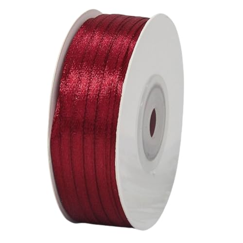 HSTWODE Satinband 3mm Breit Geschenkband Satin,91m Satinbänder Dick Schleifenband Dekoband Seidenband Geschenkverpackung Stoffband Geschenkbänder für Dekorieren Basteln Kleid Hochzeit (33#) von HSTWODE
