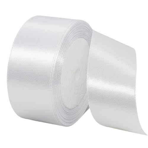 HSTWODE Satinband| Geschenkband 4cm Breite x 22m Länge | Bastelband für Schleifen, Geschenkverpackung & Hochzeitsdekoration (56 Farben Auswahl) (2#) von HSTWODE