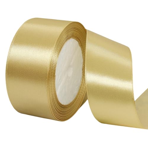 HSTWODE Satinband| Geschenkband 4cm Breite x 22m Länge | Bastelband für Schleifen, Geschenkverpackung & Hochzeitsdekoration (56 Farben Auswahl) (50#) von HSTWODE