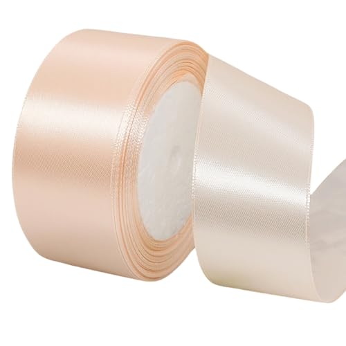 HSTWODE Satinband| Geschenkband 4cm Breite x 22m Länge | Bastelband für Schleifen, Geschenkverpackung & Hochzeitsdekoration (56 Farben Auswahl) (6#) von HSTWODE