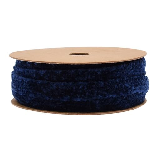 HSTWODE Seidenbänder Dekoband |Kunstfell-Band zum basteln und nähen | Breite: 10mm Länge: 3m (Blau 2) von HSTWODE