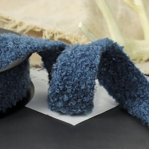 HSTWODE Seidenbänder Dekoband | Nähen Zierleisten | Kunstfell-Band zum basteln und nähen | Breite: 2.5cm Länge: 3m (12#) von HSTWODE