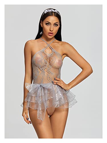 HSYHKDSY Dessous Transparente Unterwäsche Puppe Damenkostüm Spitzenkleid Exotische Kleidung (Farbe: A Größe: Einheitsgröße) (a von HSYHKDSY