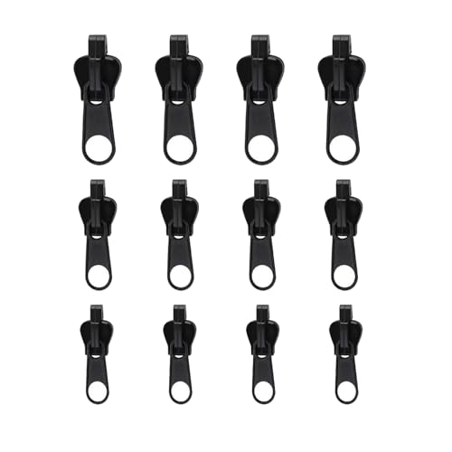 12 Pcs Reissverschluss Reparatur Set,Ersatz Zipper für Reißverschluss,Fix Reißverschluss Zipper, Zipper Pull Fixer, Reißverschluss zipper Ersatz,reißverschluss zieher reparatur für Jacken, Koffer von HSYTEK