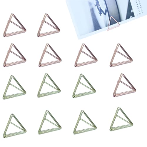 14 Stück Mini Tischkartenhalter, Fotohalter, Hochzeit Tischnummernhalter, Golden Foto Halter, Bilder Stand Clips für Hausdekoration, Büro, Hausdekoration, Party von HSYTEK