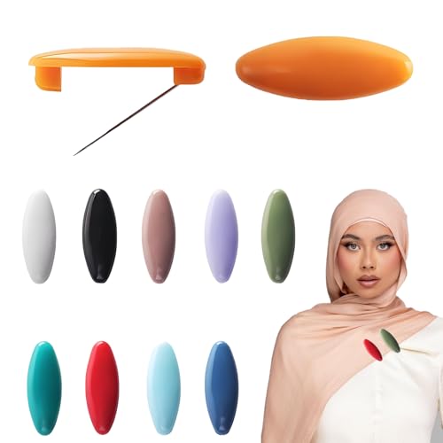 16 Stück Bunte Hijab Nadeln, 10 Farben Hijab Pins, Hijab Pins, Hijab Sicherheitsnadeln für Befestigen und Verzieren von Kopftüchern, Schals und Tüchern 16 Stück Bunte Hijab Nadeln, 10 Farben Hijab Pins, Hijab Pins, Hijab Sicherheitsnadeln für Befestigen und Verzieren von Kopftüchern, Schals und Tüchern von HSYTEK