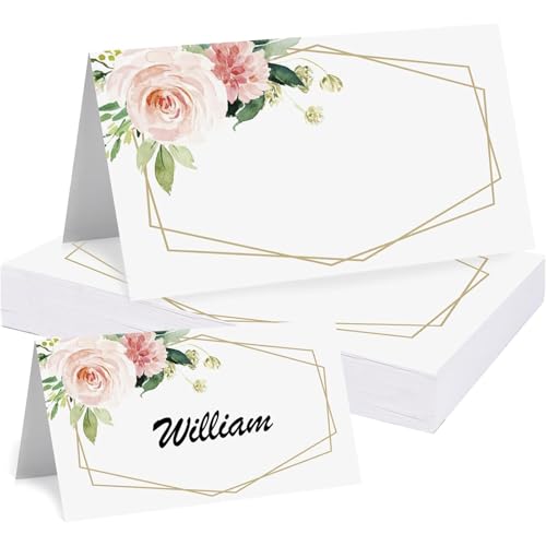 HSYTEK 30 Stück Tischkarten Hochzeit, 9cm*5cm Blumen Tischdekoration Namenskarten,Platzkarten für Hochzeiten, Taufen, alle Arten von Zusammenkünften HSYTEK 30 Stück Tischkarten Hochzeit, 9cm*5cm Blumen Tischdekoration Namenskarten,Platzkarten für Hochzeiten, Taufen, alle Arten von Zusammenkünften von HSYTEK