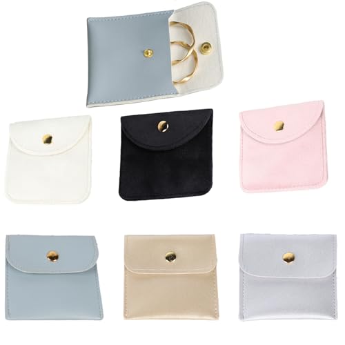 HSYTEK 6 Stück Samtbeutel, 8 * 8cm Samtstoff und Leder Beutel,Schmuckbeutel Beutel mit Druckknopf, jewelry organizer tasche, für Süßigkeiten Geschenk,Schmuck Halskette Armband Verpackung(6 Farben) HSYTEK 6 Stück Samtbeutel, 8 * 8cm Samtstoff und Leder Beutel,Schmuckbeutel Beutel mit Druckknopf, jewelry organizer tasche, für Süßigkeiten Geschenk,Schmuck Halskette Armband Verpackung(6 Farben) von HSYTEK
