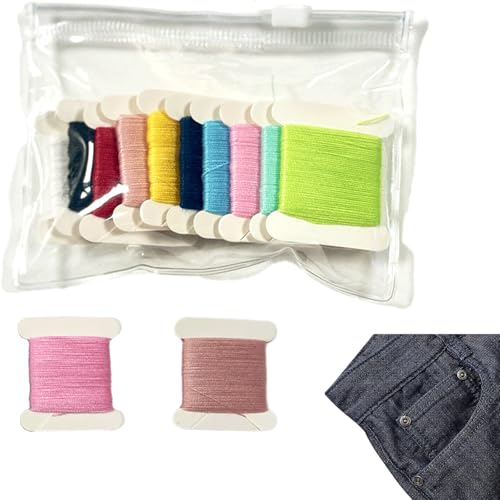 Kaschmir Stopfgarn Stopfset, 10 Rollen Stickgarn, Stickerei Garn Kreuzstich Faden, Baumwolle Embroidery Floss für DIY Craft Sewing Kaschmir Stopfgarn Stopfset, 10 Rollen Stickgarn, Stickerei Garn Kreuzstich Faden, Baumwolle Embroidery Floss für DIY Craft Sewing von HSYTEK