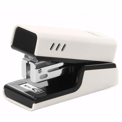 Premium Bürotacker Heftgerät – Ergonomisches Design, Inkl. Heftklammern，Ideal Für Büro und Schule - Von HSYTEK (Weiß) von HSYTEK