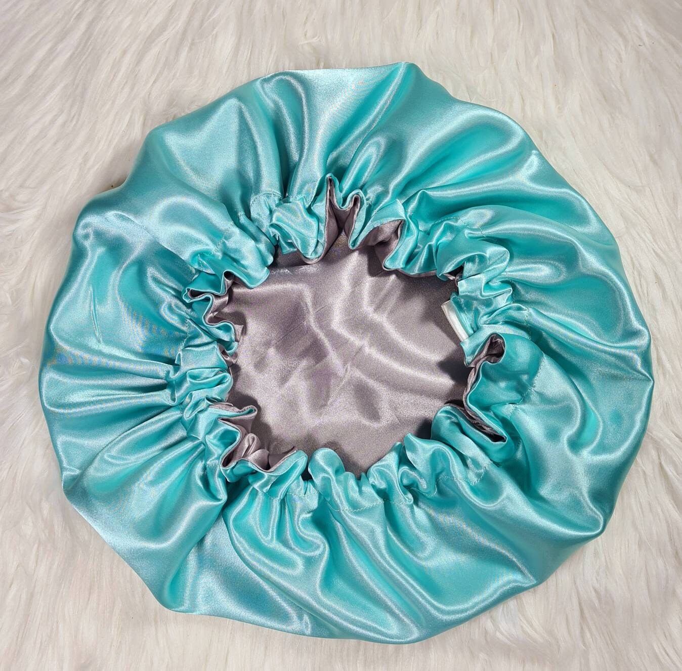 Mint Reversible Satin Haarhaube|Satin Gummizug, Schlafmütze Mütze, Kopftuch. Nachtschlaf, Schutzfrisur Mint Reversible Satin Haarhaube|Satin Gummizug, Schlafmütze Mütze, Kopftuch. Nachtschlaf, Schutzfrisur von HTCollections
