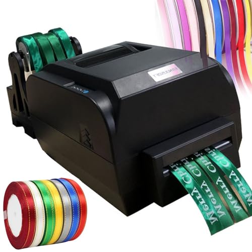 Digitale Heißfolienprägemaschine für Thermobänder, automatische Satinbanddruckmaschine, 12–20 mm breite Etiketten, Satinbanddrucker zum Auftragen, unterstützt über 50 Sprachen für Geschenkverpackung von HTDRE