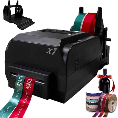 HTDRE Digitaler Satinbanddrucker, Satinbanddruckmaschine, Folienprägedruckmaschine, Zwei Modelle verfügbar, für Geschenkverpackungen (zweireihig) von HTDRE