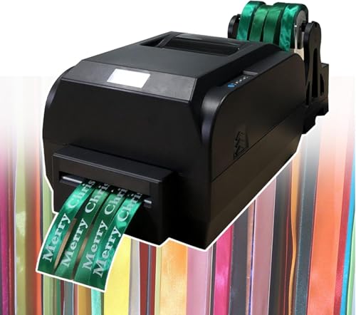 HTDRE Satinbanddrucker, Banddrucker, 4-reihige Digitale Satinbanddruckmaschine, 12–20 mm Breite, Druckgeschwindigkeit: 150 mm/s, Drucken von HTDRE