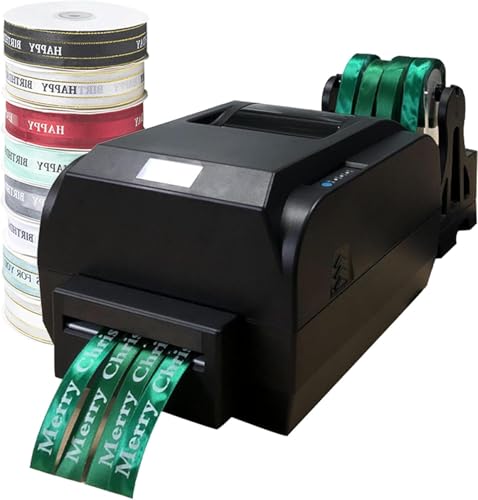 HTDRE Satinbanddrucker, Banddrucker, Thermosensitive Druckmaschine, Digitaler Banddrucker, Druckbreite: 12-20 Mm, Unterstützt Viele Sprachen von HTDRE